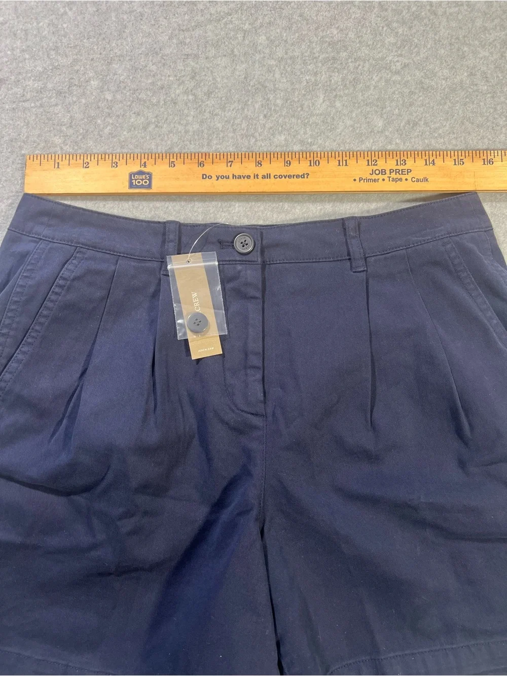 J. Crew Navy Pleated High-Waist Shorts